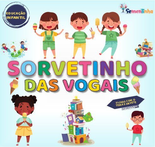 Jogo - Sorvetinho das Vogais - Minha Bíblia Eu Vou Ler