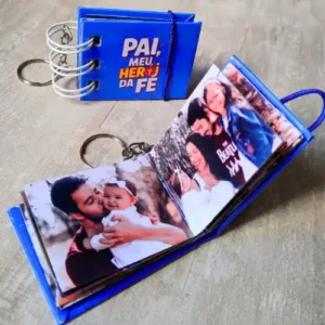 Chaveiro Mini Álbum - Lembrancinha Dia dos Pais