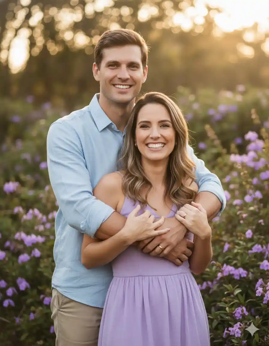 Casal feliz restaurado