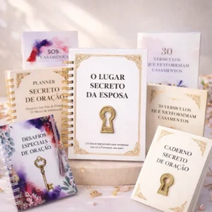 KIT Completo Devocional feminino - O LUGAR SECRETO DA ESPOSA