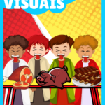 Visual Bíblico Daniel e Seus Amigos para Imprimir | História de Daniel PDF