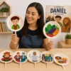 Personagens bíblicos Daniel e seus amigos para aula infantil