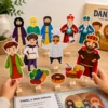 Palitoche bíblico Daniel e seus amigos para aula infantil