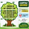 Cartaz bíblico grande para imprimir e montar em 9 folhas A4