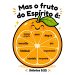 PDF - Cartaz Fruto do Espírito para Ministério Infantil | Memorização de Versículo