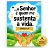Cartaz Salmo 54:4 infantil em PDF para memorização de versículo